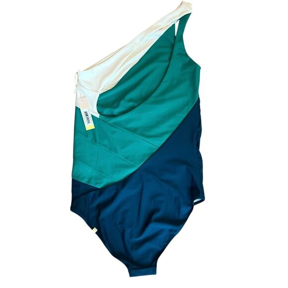 Summersalt The Long Torso Sidestroke 14L Swimsuit 14 Tall One Piece Elegant Plus - Picture 10 of 14